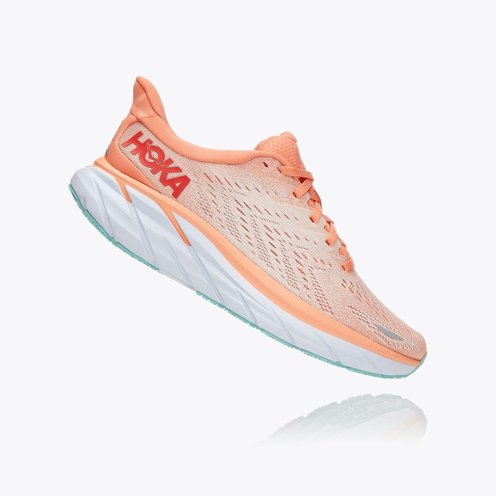 Women's Clifton 8 - Cantaloupe / Silver Peony