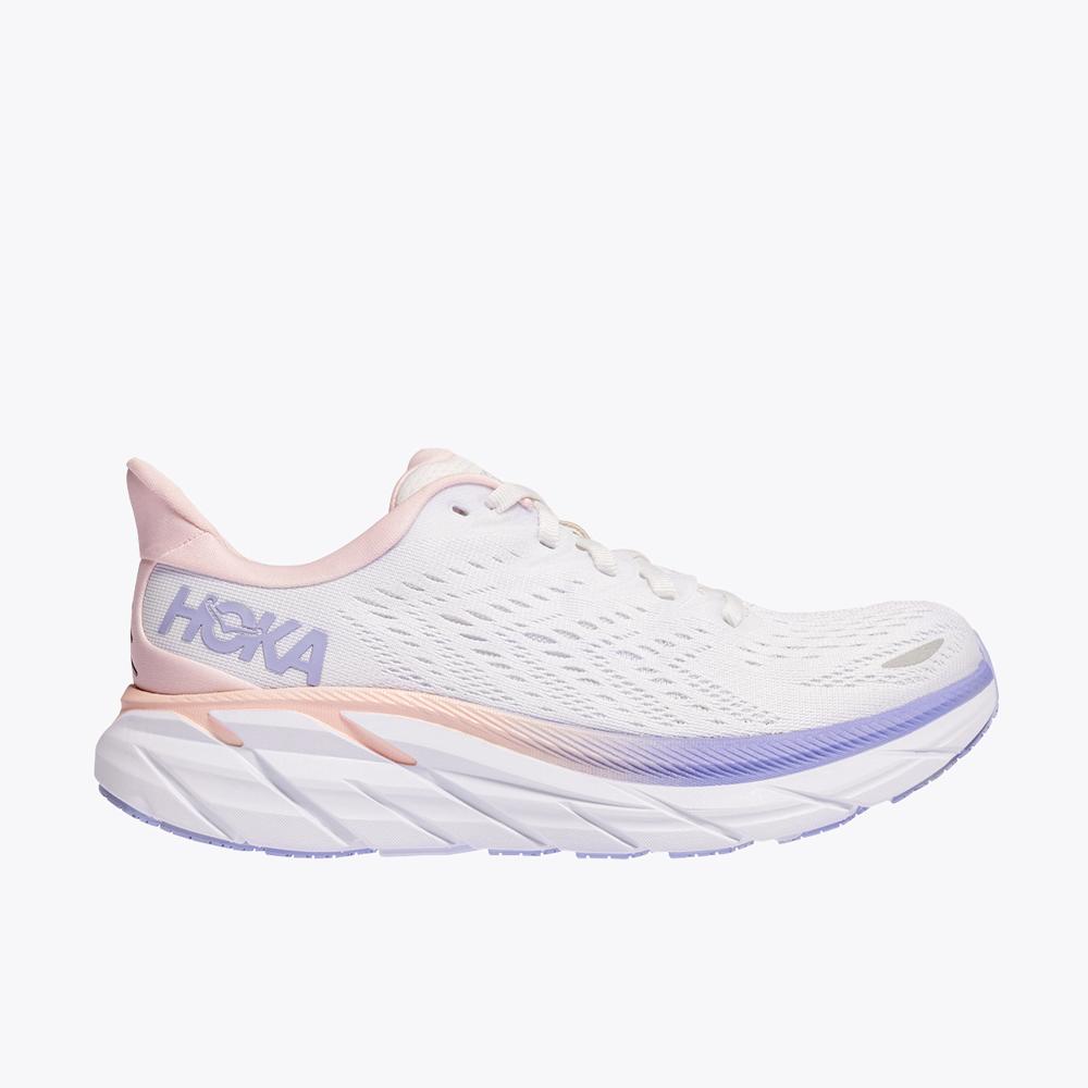 Women's Clifton 8 - Champagne White / Manganese Crystal Pink
